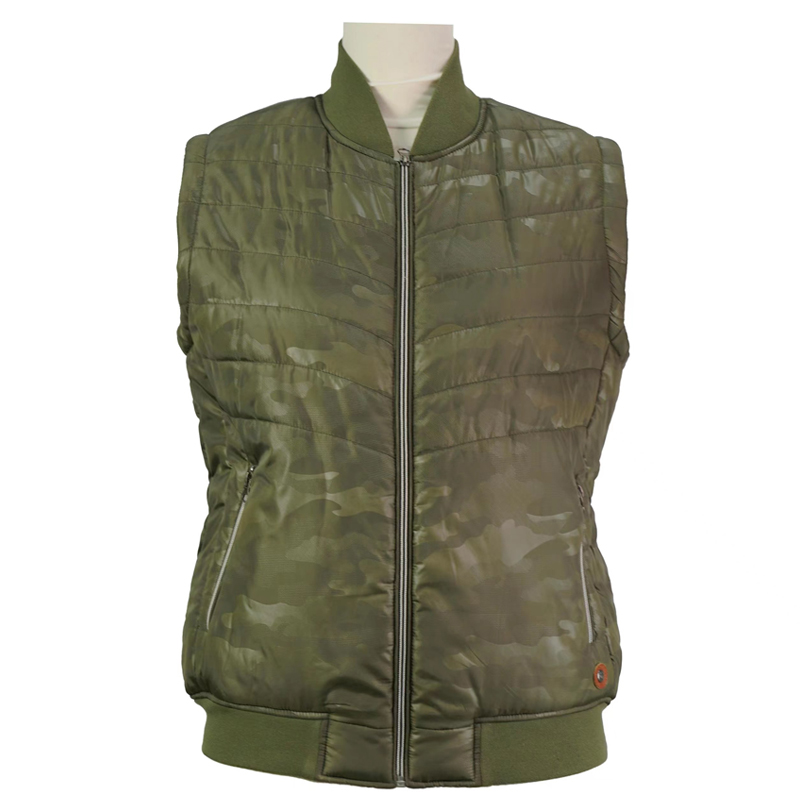 Men Camouflage Pattern Autumn Warm Padding Quilting Vests